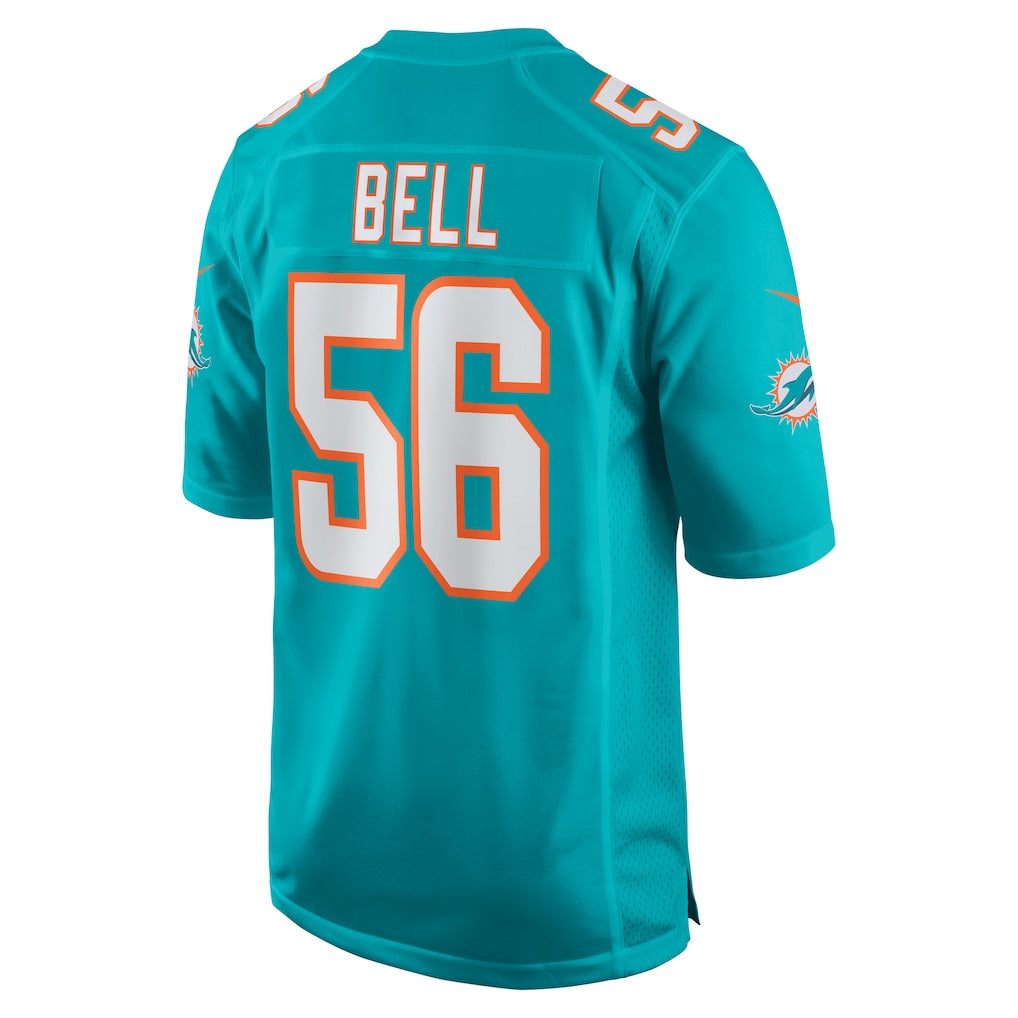 PETTCS M.Dolphins #56 Quinton Bell Aqua Game Jersey
