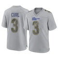 LA.Rams #3 Kam Curl Player Gray Atmosphere Fashion Home Game PETTCS Stitched Jerseys