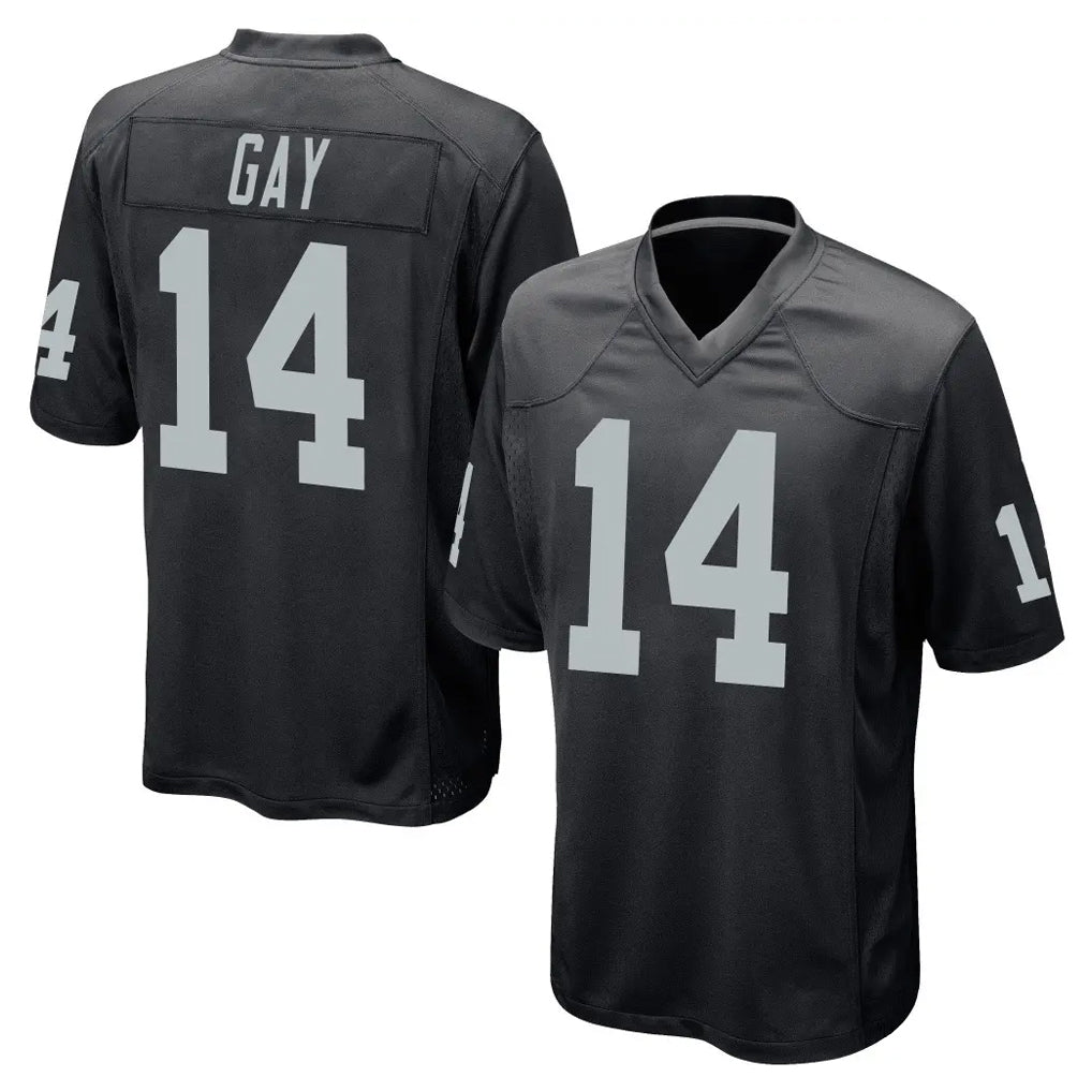 LV.Raiders #14 Matt Gay Player Black Home Game PETTCS Stitched Jerseys