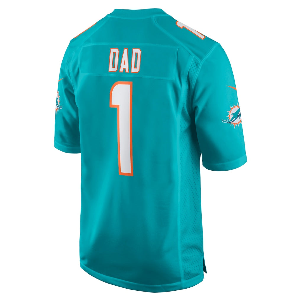 PETTCS M.Dolphins #1 Dad Aqua Game Jersey
