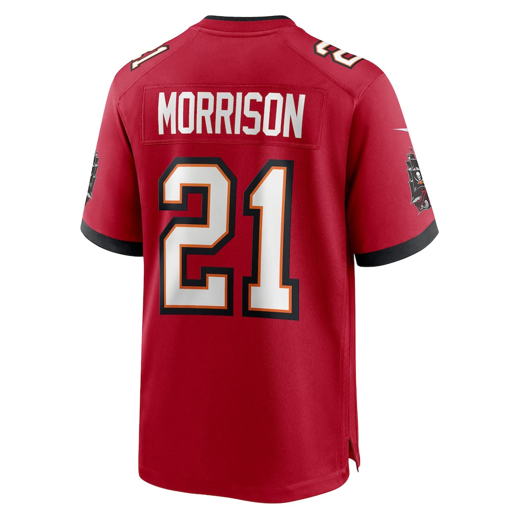 PETTCS TB.Buccaneers #21 Benjamin Morrison Red Team Game Jersey