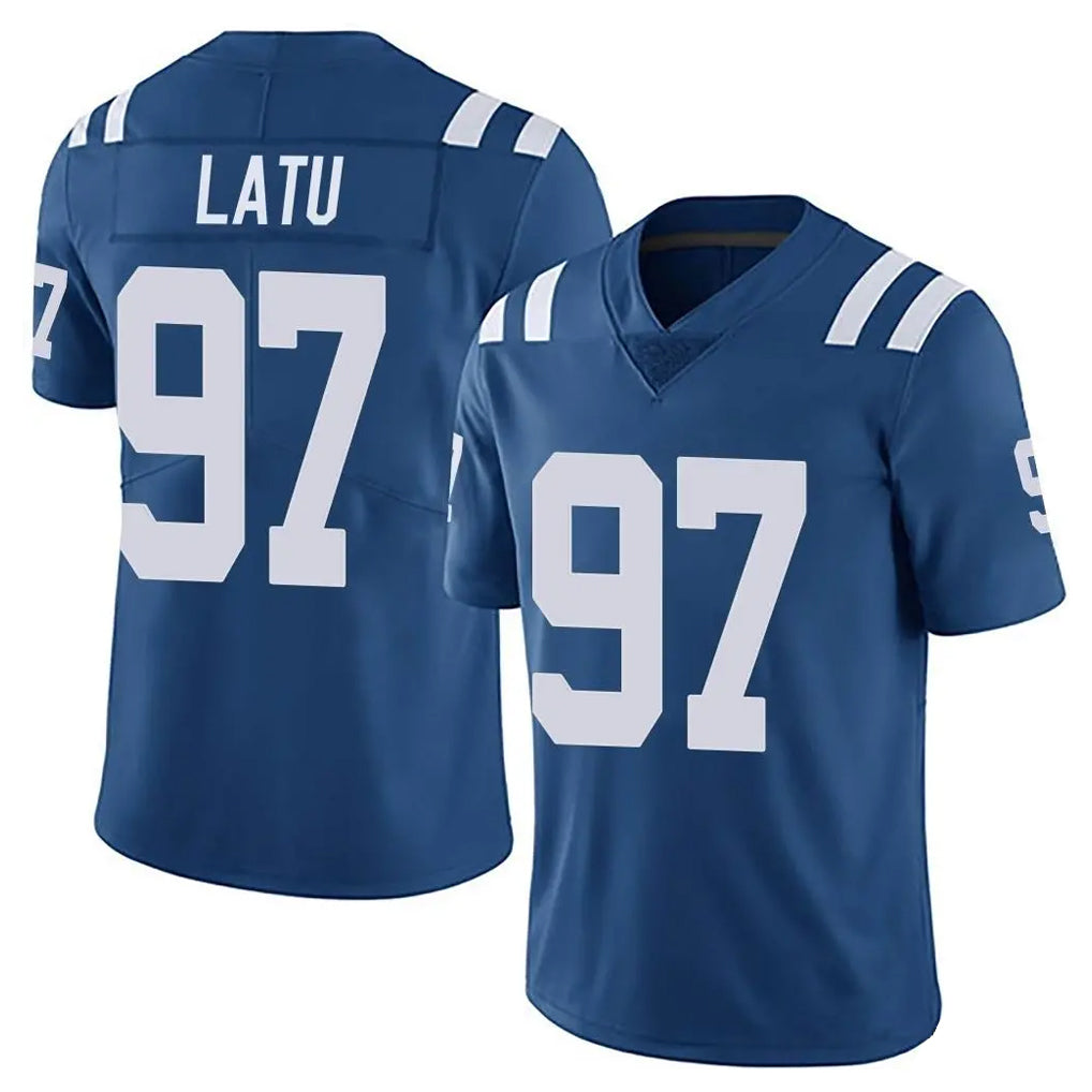 IN.Colts #97 Laiatu Latu Player Royal Limited Vapor Untouchable Home Game PETTCS Stitched Jerseys