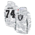 LV.Raiders #74 Kolton Miller Player Arctic Camo Salute to Service Hoodies Limited Game PETTCS Stitched Jerseys