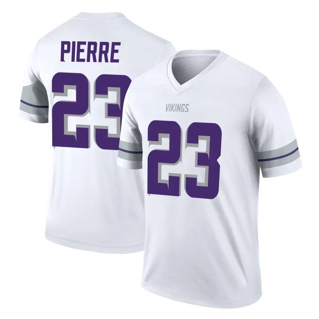 M.Vikings #23 James Pierre Player White Alternate Legend Home Game PETTCS Stitched Jerseys