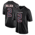 H.Texans #2 Calen Bullock Player Black Fashion Home Game PETTCS Stitched Jerseys