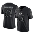 LA.Rams #84 Colby Parkinson Player Black Limited Reflective Home Game PETTCS Stitched Jerseys