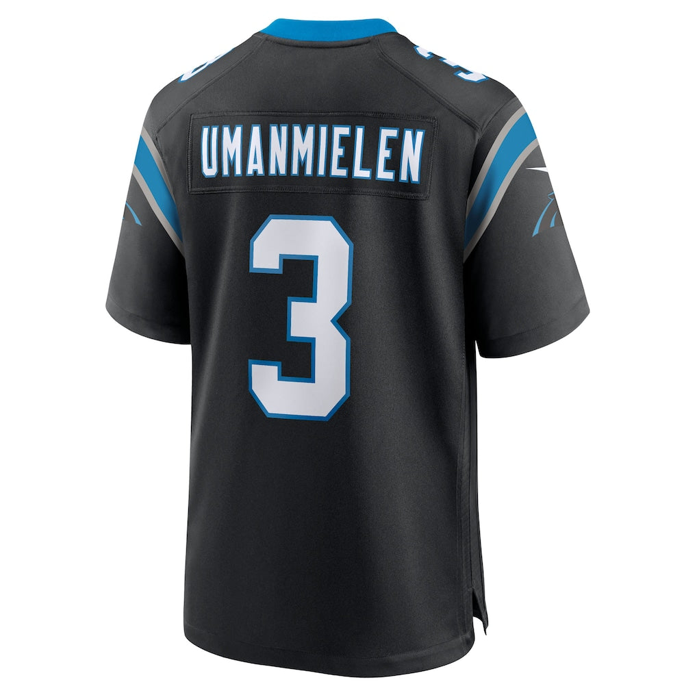 PETTCS C.Panthers #3 Princely Umanmielen Black Team Game Jersey