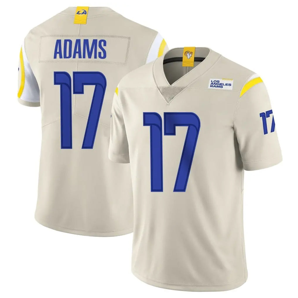 LA.Rams #17 Davante Adams Player Bone Limited Vapor Home Game STECN Stitched Jerseys
