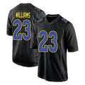 LA.Rams #23 Kyren Williams Player Black Fashion Limited Home Game PETTCS Stitched Jerseys