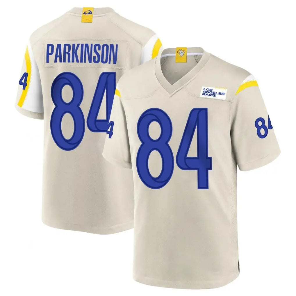 LA.Rams #84 Colby Parkinson Player Bone Home Game PETTCS Stitched Jerseys