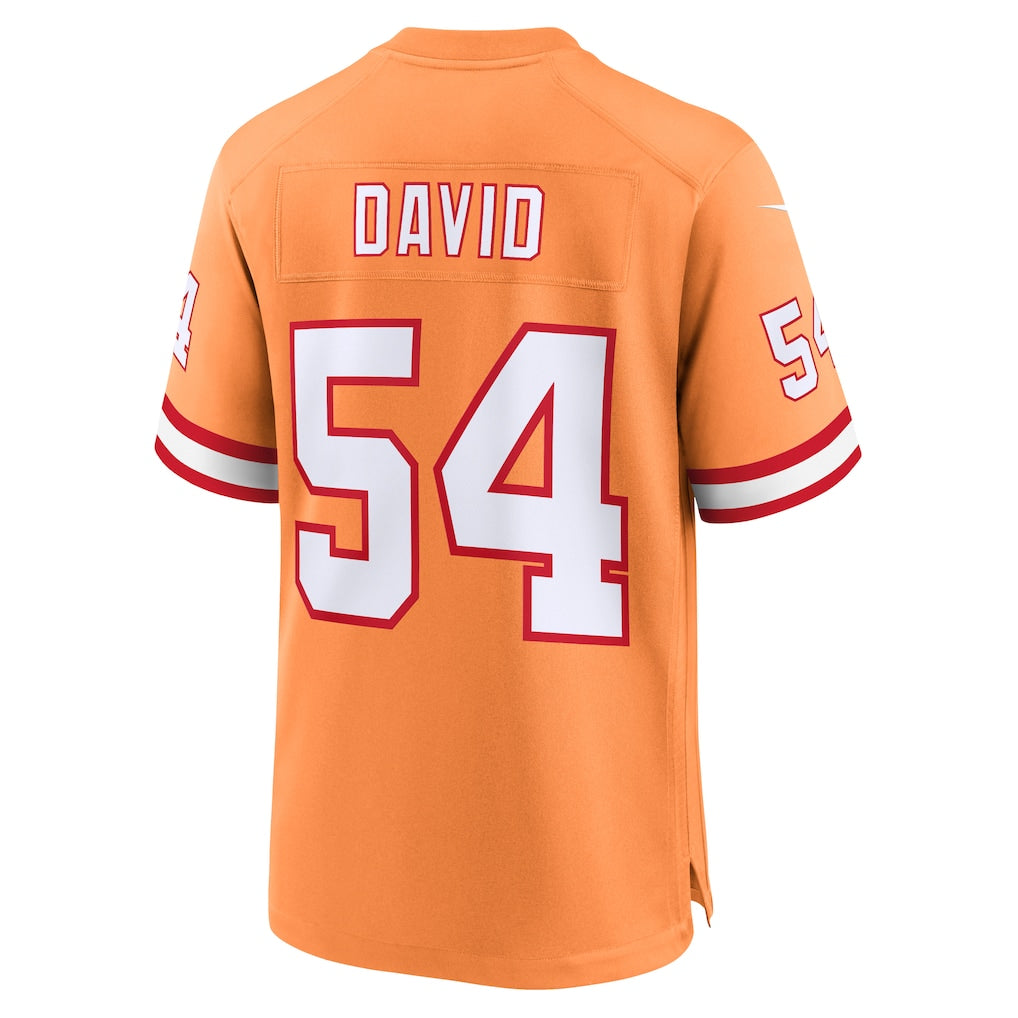 PETTCS TB.Buccaneers #54 Lavonte David Orange Throwback Game Jersey