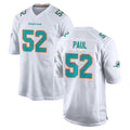 M.Dolphins #52 Patrick Paul Player White Limited Home Game PETTCS Stitched Jerseys