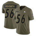 P.Steelers #56 Alex Highsmith Player Olive 2025 Salute To Service Limited Home Game PETTCS Stitched Jerseys