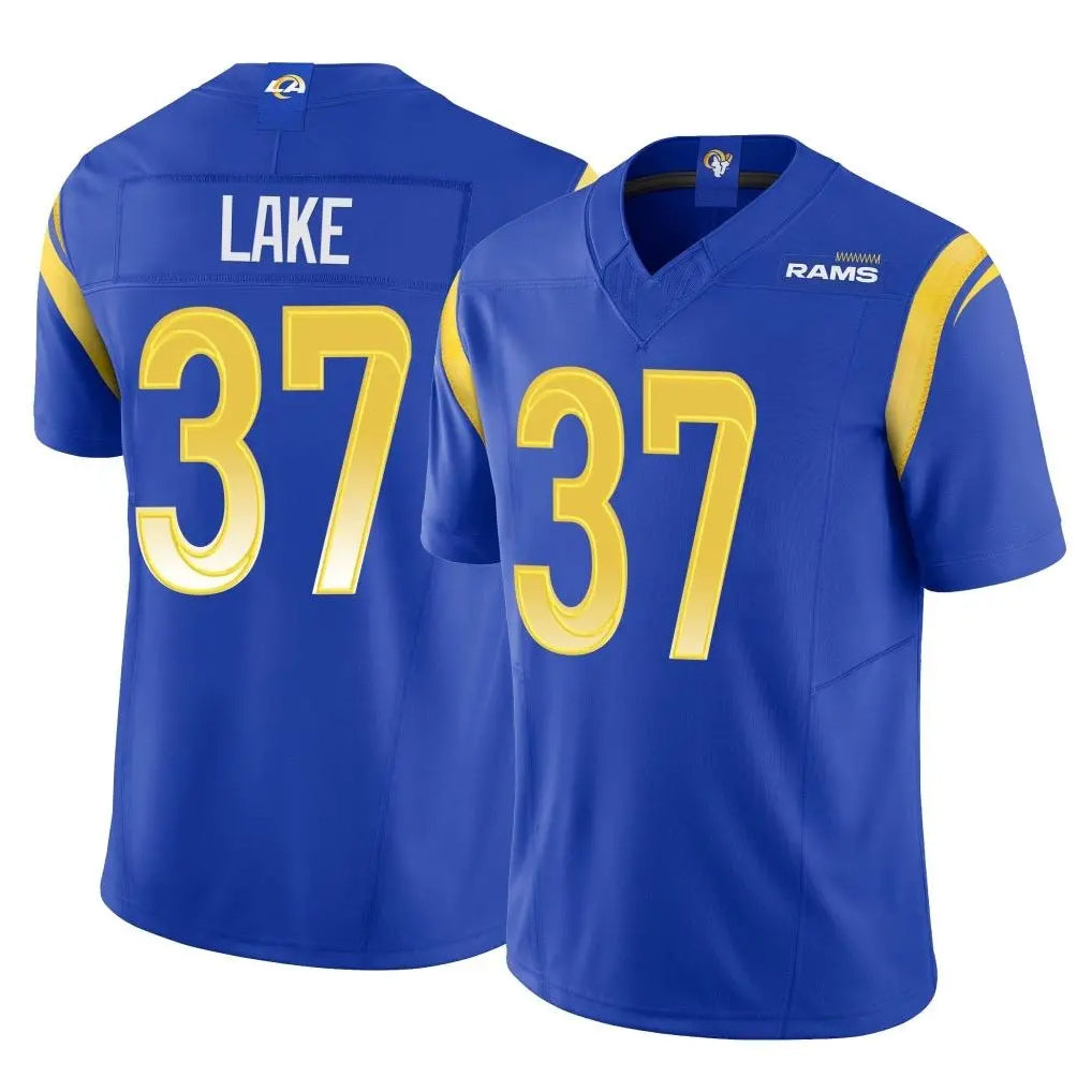 LA.Rams #37 Quentin Lake Player Royal Limited Vapor F.U.S.E. Home Game PETTCS Stitched Jerseys
