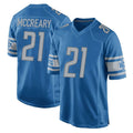 D.Lions #21 Roger McCreary Player Blue Home Game PETTCS Stitched Jerseys