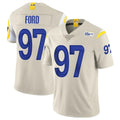 LA.Rams #97 Poona Ford Player Bone Limited Vapor Home Game PETTCS Stitched Jerseys