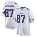 M.Vikings #87 T.J. Hockenson Player White Home Game PETTCS Stitched Jerseys