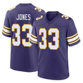 M.Vikings #33 Aaron Jones Sr. Player Purple Classic Home Game PETTCS Stitched Jerseys