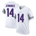 M.Vikings #14 Jauan Jennings Player White Alternate Legend Home Game PETTCS Stitched Jerseys