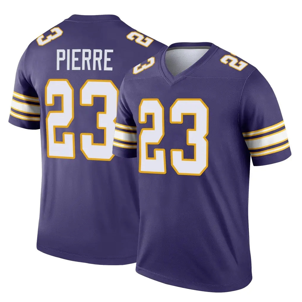 M.Vikings #23 James Pierre Player Purple Limited Classic Home Game PETTCS Stitched Jerseys