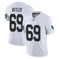 LV.Raiders #69 Adam Butler Player White Limited Vapor Untouchable Home Game PETTCS Stitched Jerseys