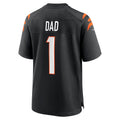 PETTCS C.Bengals #1 Dad Black Game Jersey