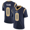 LA.Rams #0 Byron Young Player Navy Limited Vapor Untouchable Home Game PETTCS Stitched Jerseys