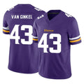 M.Vikings #43 Andrew Van Ginkel Player Purple Limited Vapor F.U.S.E. Home Game PETTCS Stitched Jerseys