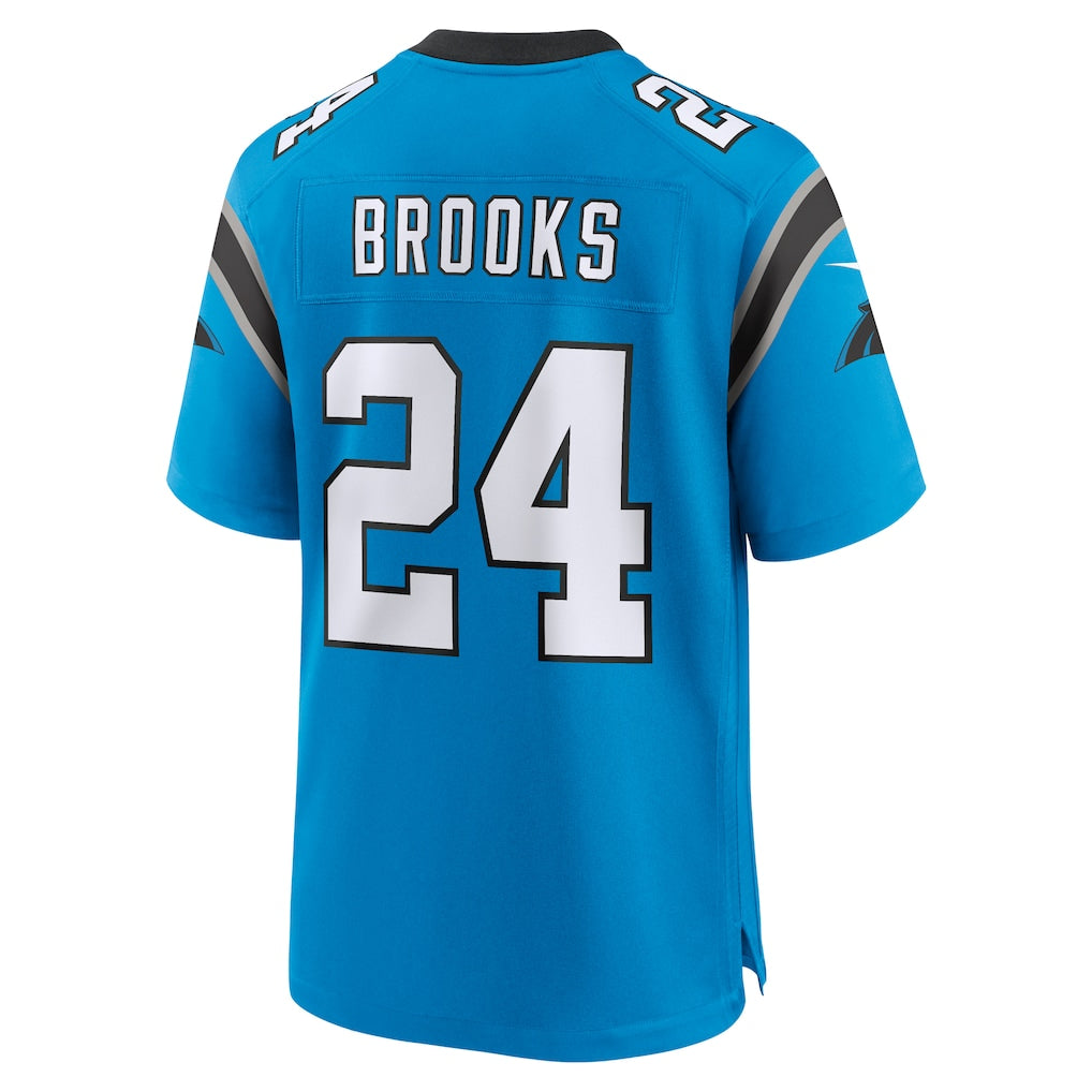 PETTCS C.Panthers #24 Jonathon Brooks Blue Alternate Game Player Jersey