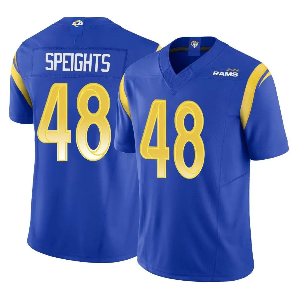 LA.Rams #48 Omar Speights Player Royal Limited Vapor F.U.S.E. Home Game PETTCS Stitched Jerseys