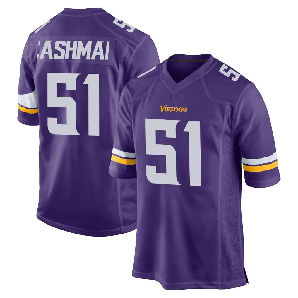 M.Vikings #51 Blake Cashman Player Purple Home Game PETTCS Stitched Jerseys