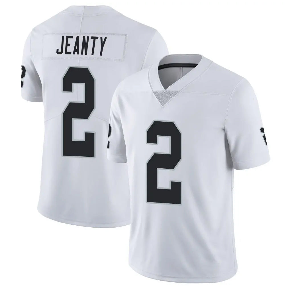 LV.Raiders #2 Ashton Jeanty Player White Limited Vapor Untouchable Home Game PETTCS Stitched Jerseys
