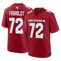 A.Cardinals #72 Hjalte Froholdt Player Cardinal Limited Home Game PETTCS Stitched Jerseys