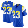 LA.Rams #23 Kyren Williams Player Royal Rivalries Vapor Limited Home Game PETTCS Stitched Jerseys