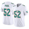 M.Dolphins #52 Patrick Paul Player White Limited Vapor F.U.S.E. Home Game PETTCS Stitched Jerseys