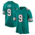 M.Dolphins #9 Joshua Uche Player Aqua Alternate Home Game PETTCS Stitched Jerseys