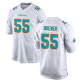 M.Dolphins #55 Aaron Brewer Player White Limited Home Game PETTCS Stitched Jerseys