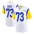LA.Rams #73 Steve Avila Player White Home Game PETTCS Stitched Jerseys