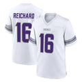 M.Vikings #16 Will Reichard Player White Alternate Home Game PETTCS Stitched Jerseys