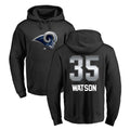 LA.Rams #35 Jaylen Watson Player Black Pullover Hoodie Limited Game PETTCS Stitched Jerseys