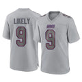 NY.Giants #9 Lsaiah Likely Player Gray Atmosphere Fashion Limited Game PETTCS Stitched Jerseys