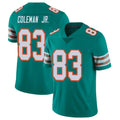 M.Dolphins #83 Kevin Coleman Jr. Player Aqua Limited Alternate Vapor Untouchable Home Game PETTCS Stitched Jerseys