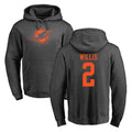 M.Dolphins #2 Malik Willis Player Darkgray Pullover Hoodies Limited PETTCS Stitched Jerseys