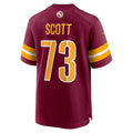 PETTCS W.Commanders #73 Trent Scott Burgundy Game Jersey