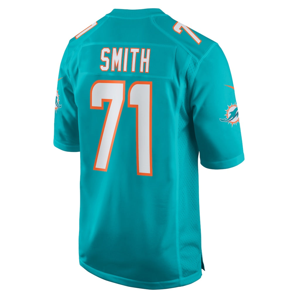 PETTCS M.Dolphins #71 Kion Smith Aqua Game Jersey