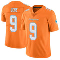 M.Dolphins #9 Joshua Uche Player Orange Limited Home Game PETTCS Stitched Jerseys