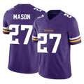 M.Vikings #27 Jordan Mason Player Purple Limited Vapor F.U.S.E. Home Game PETTCS Stitched Jerseys