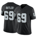 LV.Raiders #69 Adam Butler Player Black Limited Vapor F.U.S.E. Home Game PETTCS Stitched Jerseys