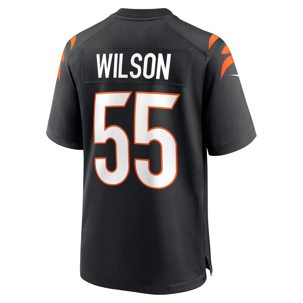 PETTCS C.Bengals #55 Logan Wilson Black Game Jersey