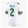 M.Dolphins #2 Malik Willis Player White Limited Home Game PETTCS Stitched Jerseys